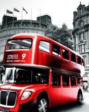 Обои Retro Bus In London 176x220