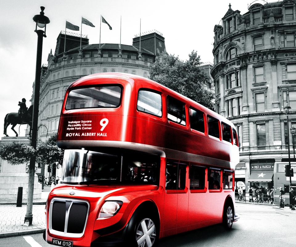Retro Bus In London wallpaper 960x800