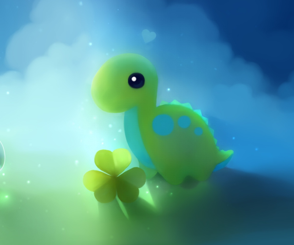 Cute Green Dino screenshot #1 960x800