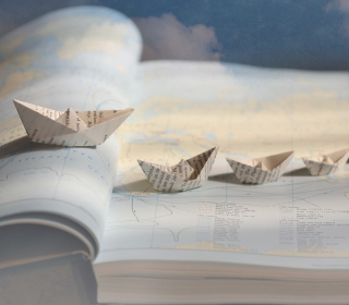 Kostenloses Paper Ships Wallpaper für iPad mini 2