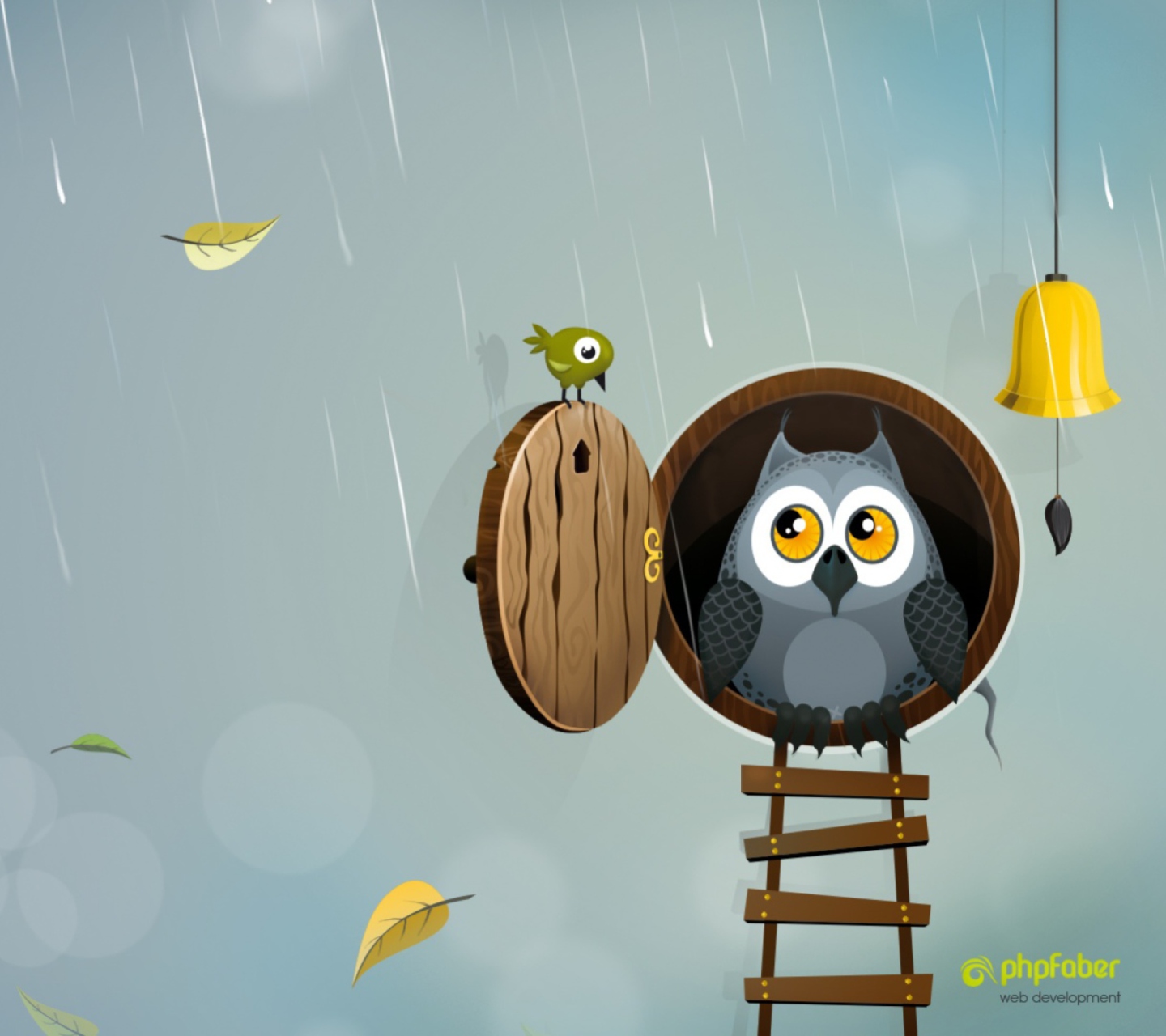 Screenshot №1 pro téma Autumn Owl 1440x1280