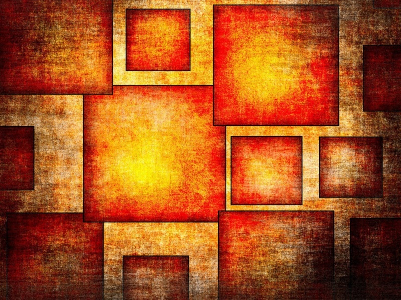 Orange squares patterns wallpaper 800x600