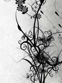 Fondo de pantalla Monochrome Art 240x320