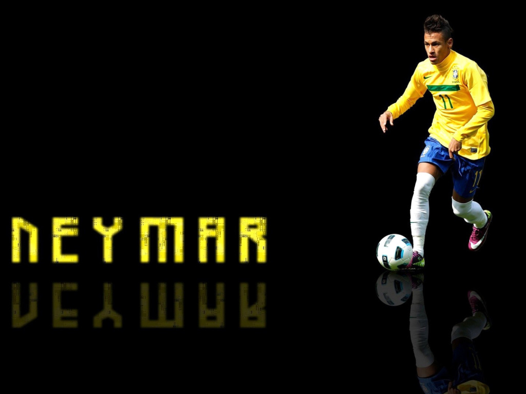 Das Neymar Brazilian Professional Footballer Wallpaper 1024x768