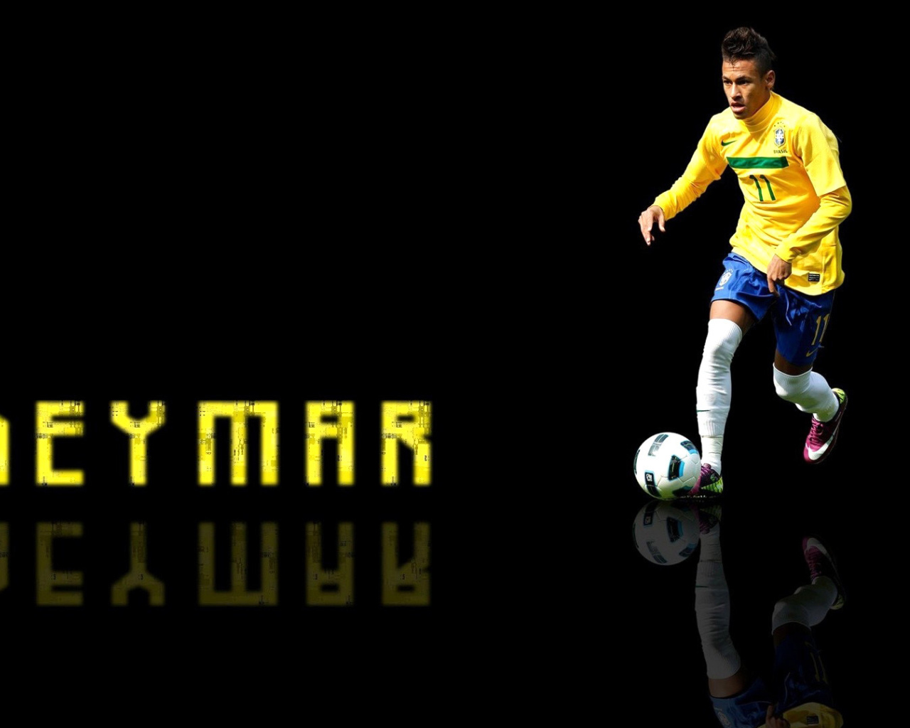 Das Neymar Brazilian Professional Footballer Wallpaper 1280x1024