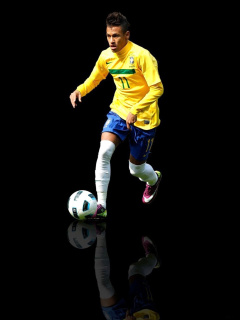 Fondo de pantalla Neymar Brazilian Professional Footballer 240x320