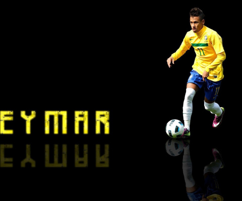 Das Neymar Brazilian Professional Footballer Wallpaper 480x400