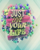 Das Just Live Your Life Wallpaper 128x160