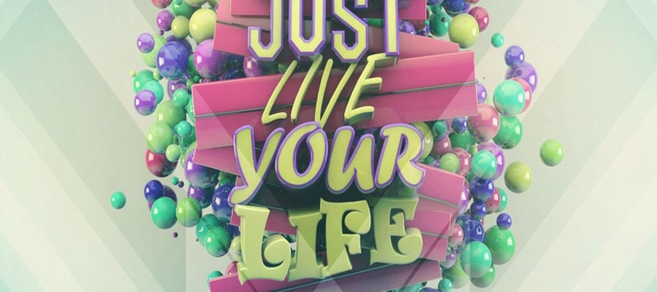 Screenshot №1 pro téma Just Live Your Life 720x320