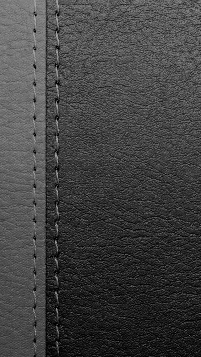 Fondo de pantalla Black Leather 640x1136