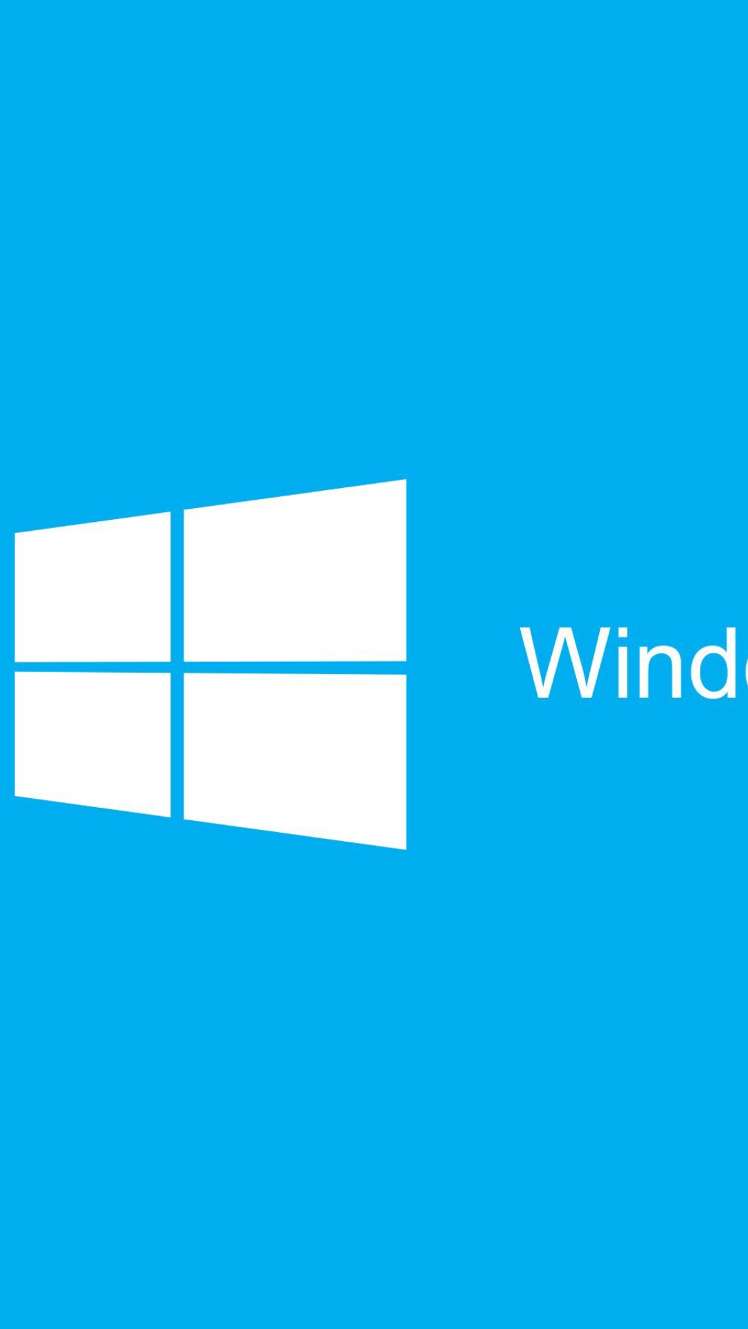 Обои Blue Windows 10 HD 1080x1920