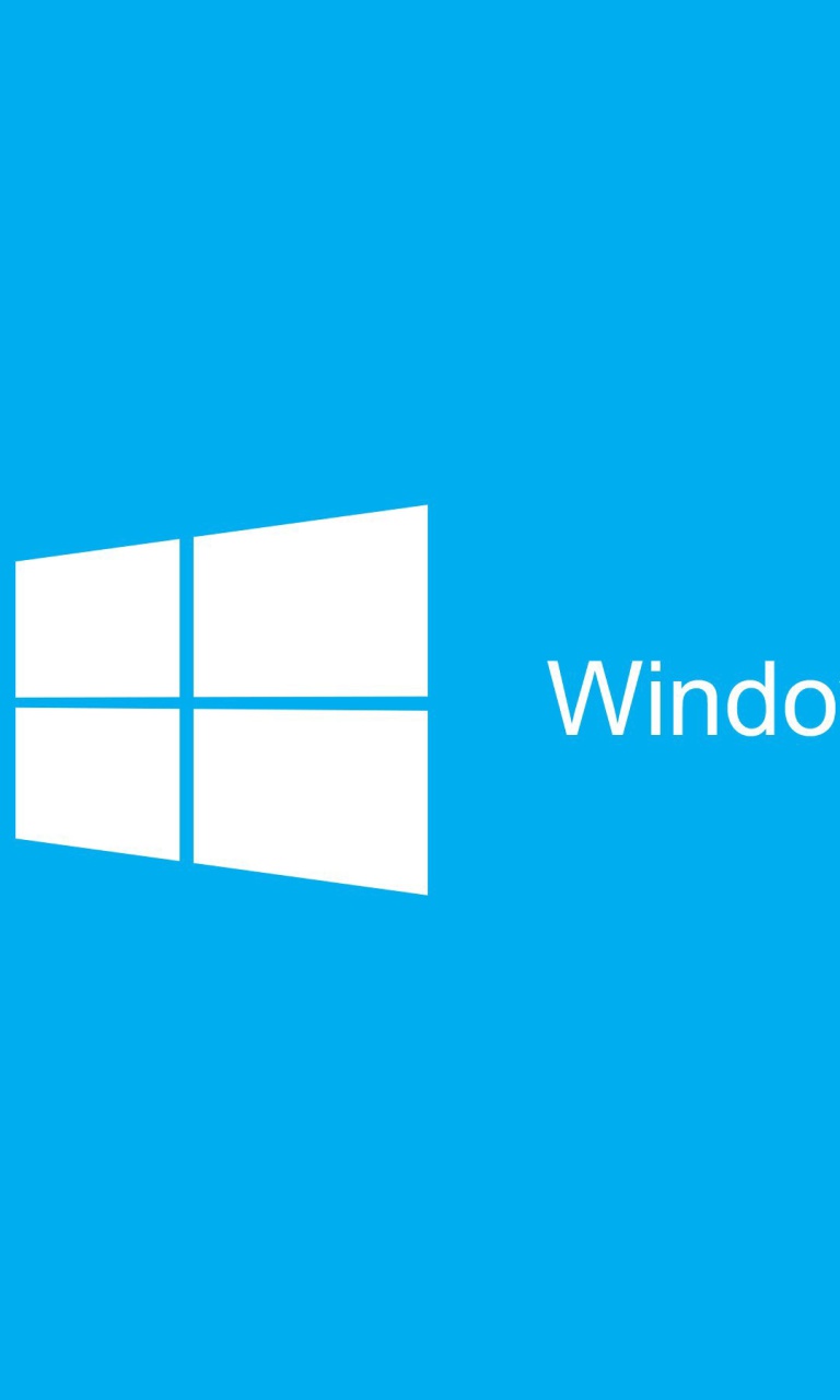 Обои Blue Windows 10 HD 768x1280