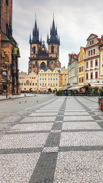 Das Old Town Square Prague Wallpaper 360x640
