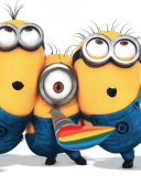 Das Minions - Despicable Me 2 Wallpaper 128x160