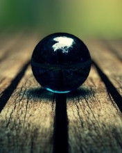 Blue Ball Macro wallpaper 176x220