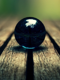 Blue Ball Macro wallpaper 240x320