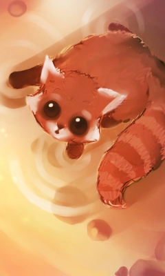 Red Cat Painting screenshot #1 240x400