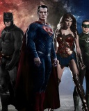Обои Batman v Superman Dawn of Justice Band 128x160
