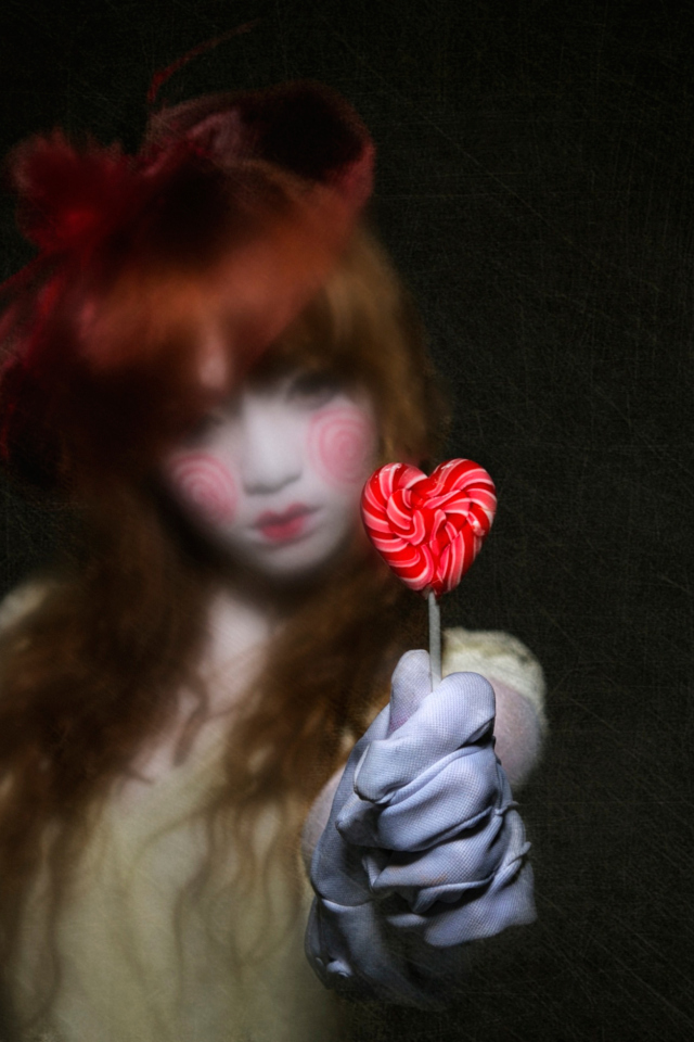 Das Heart Candy Wallpaper 640x960