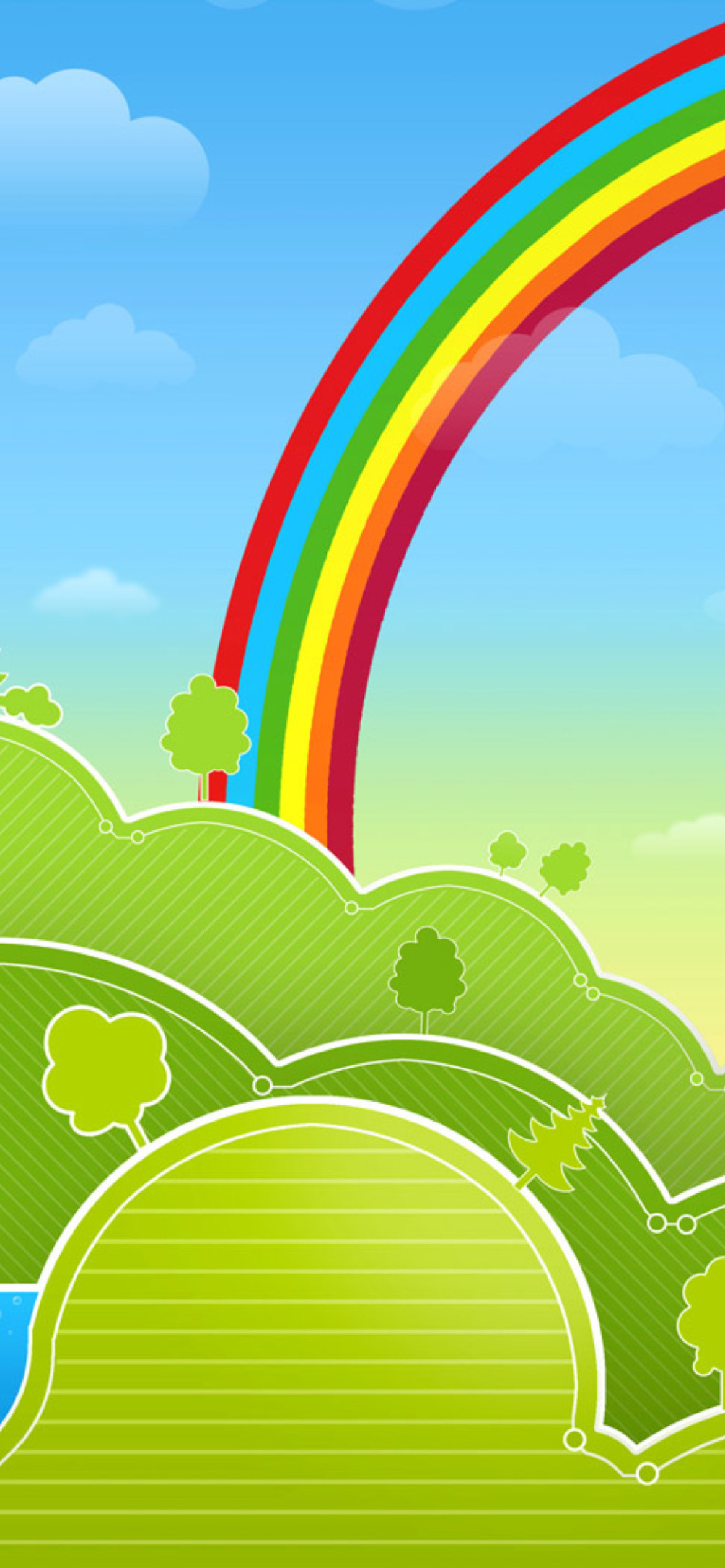 Rainbow And Woods screenshot #1 1170x2532