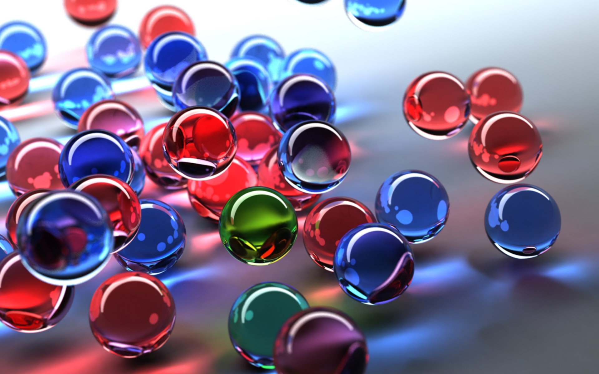 3D Color Bubbles - Fondos de pantalla gratis para 1920x1200