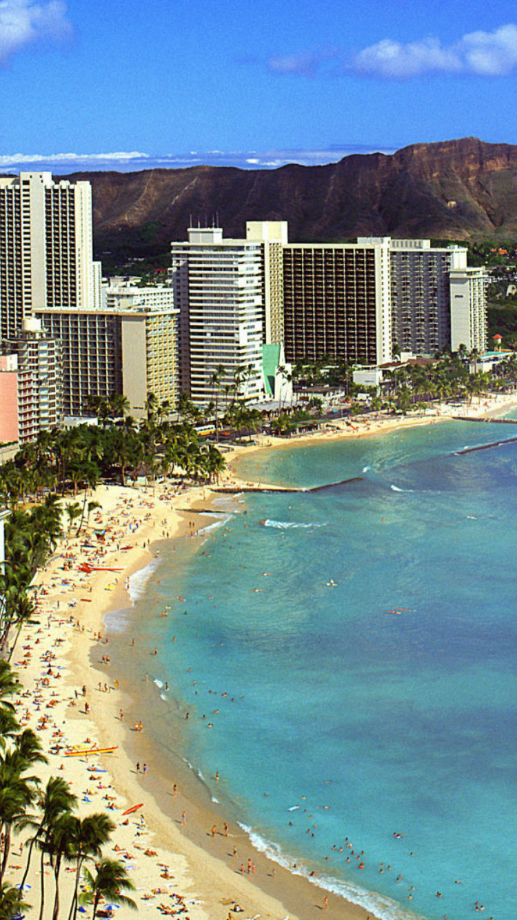 Beach With Skyscrapers screenshot #1 750x1334