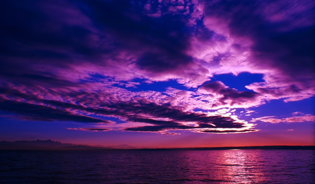 Screenshot №1 pro téma Purple Sunset 1024x600
