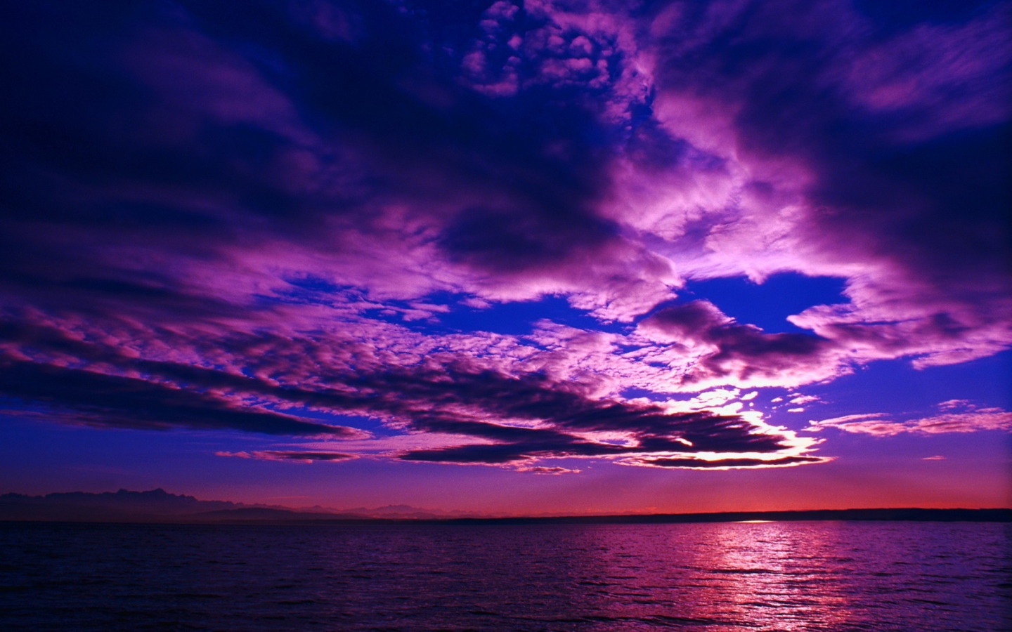 Screenshot №1 pro téma Purple Sunset 1440x900
