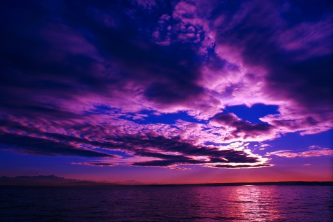 Fondo de pantalla Purple Sunset 480x320