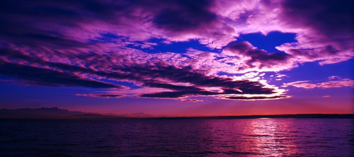 Screenshot №1 pro téma Purple Sunset 720x320