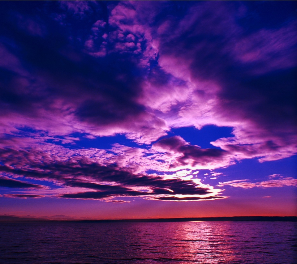 Das Purple Sunset Wallpaper 960x854