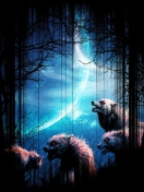 Das Wolverines At Night Wallpaper 132x176