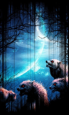 Wolverines At Night screenshot #1 240x400