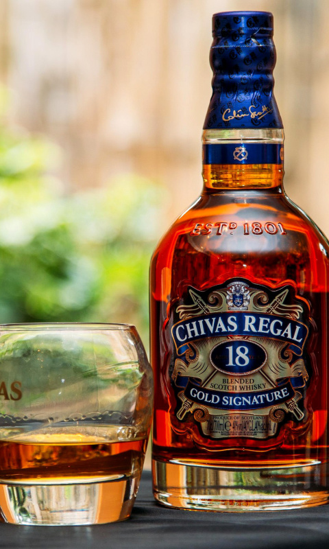 Das Chivas Regal 18 Year Old Whisky Wallpaper 480x800