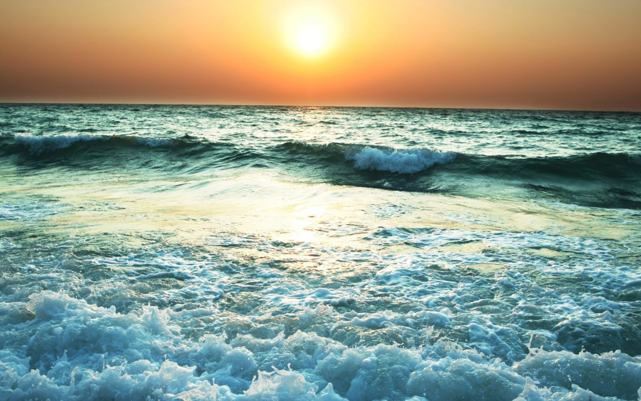 Sunset And Sea screenshot #1 1280x800
