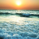 Sunset And Sea wallpaper 128x128