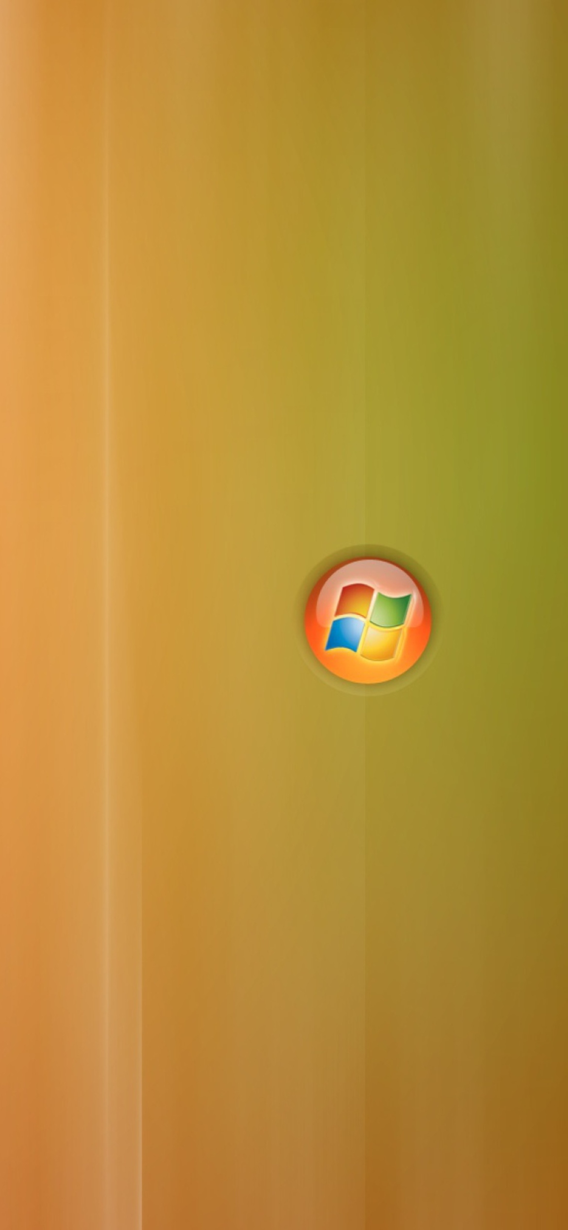Fondo de pantalla Orange Windows 1170x2532