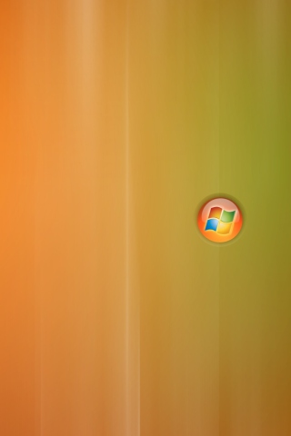 Das Orange Windows Wallpaper 320x480