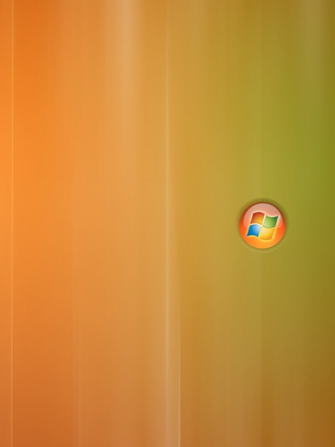 Fondo de pantalla Orange Windows 480x640