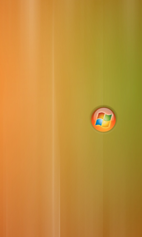 Fondo de pantalla Orange Windows 480x800