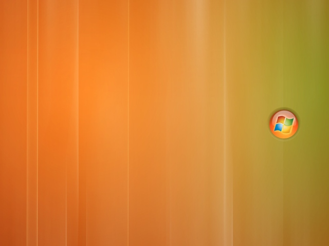 Orange Windows wallpaper 640x480