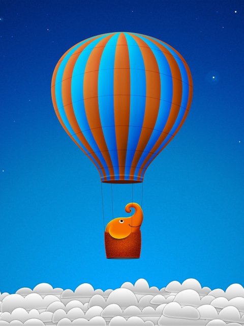 Screenshot №1 pro téma Flying Elephant 480x640