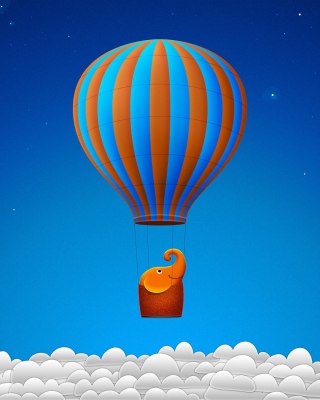 Flying Elephant - Obrázkek zdarma pro iPhone 5