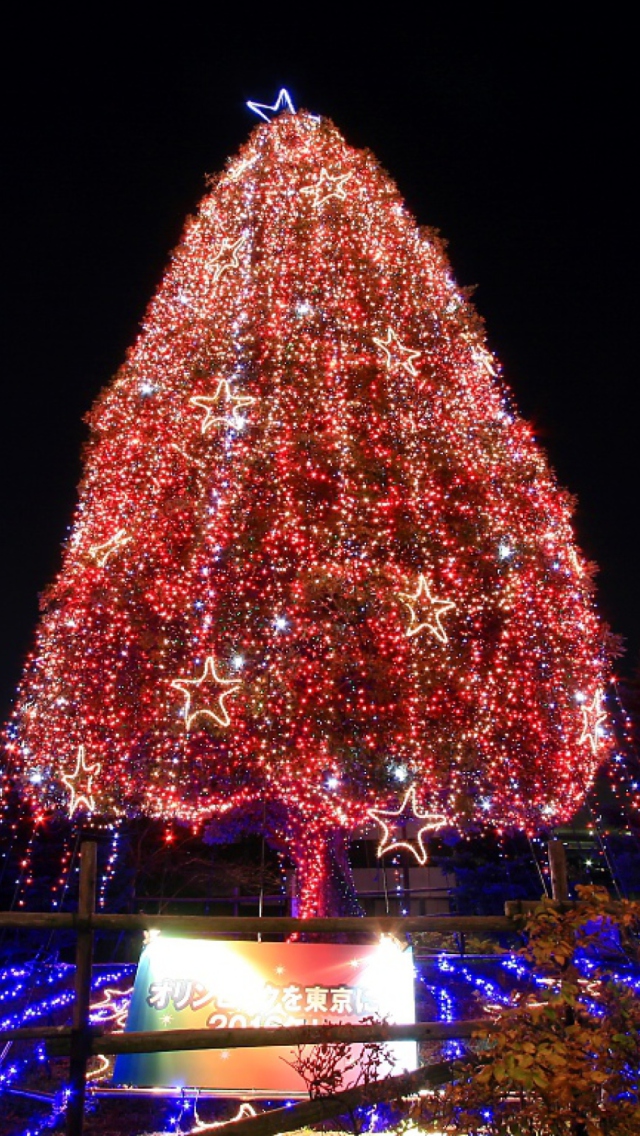 Das Christmas Tree Wallpaper 640x1136