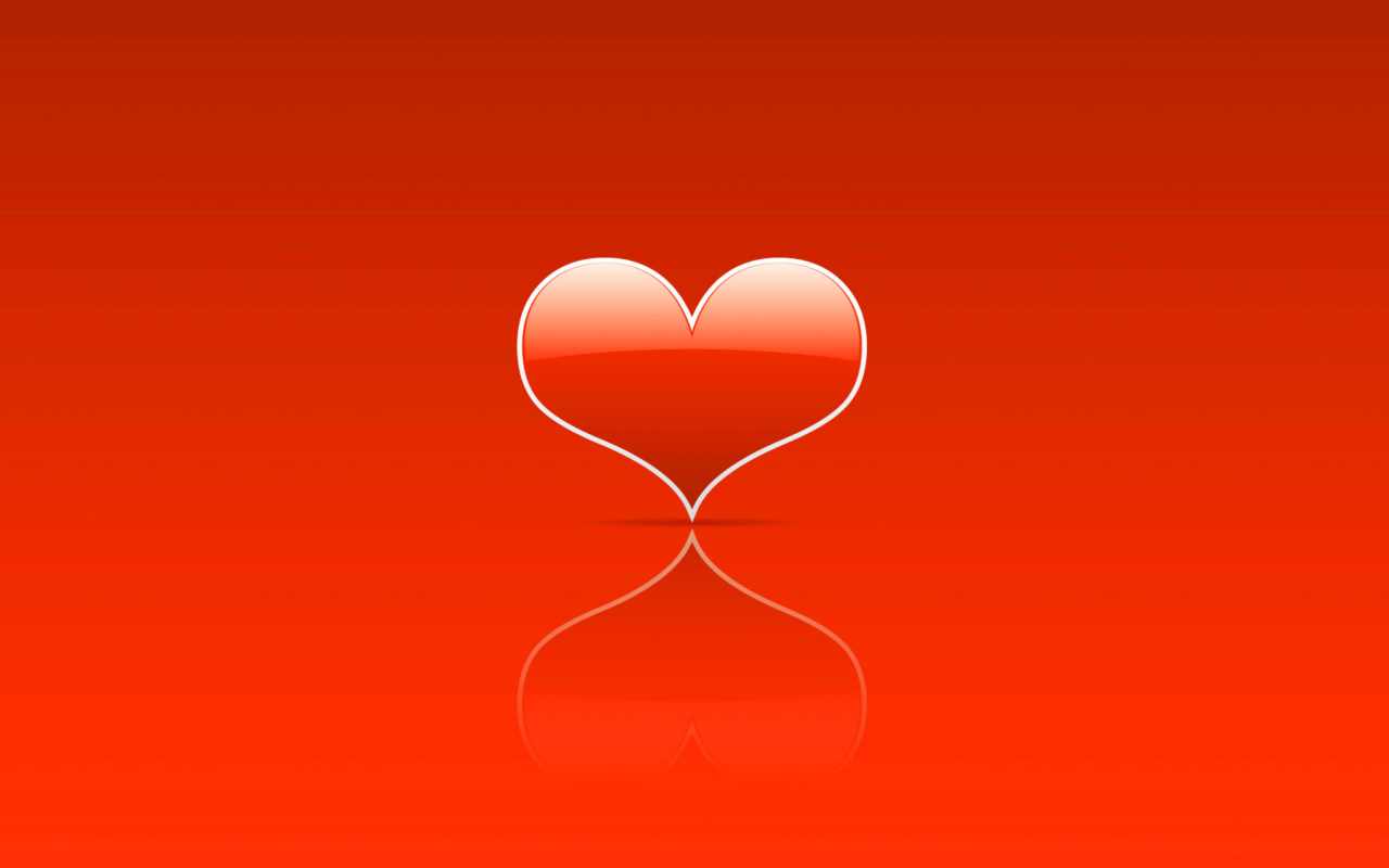 Обои Red Heart 1280x800