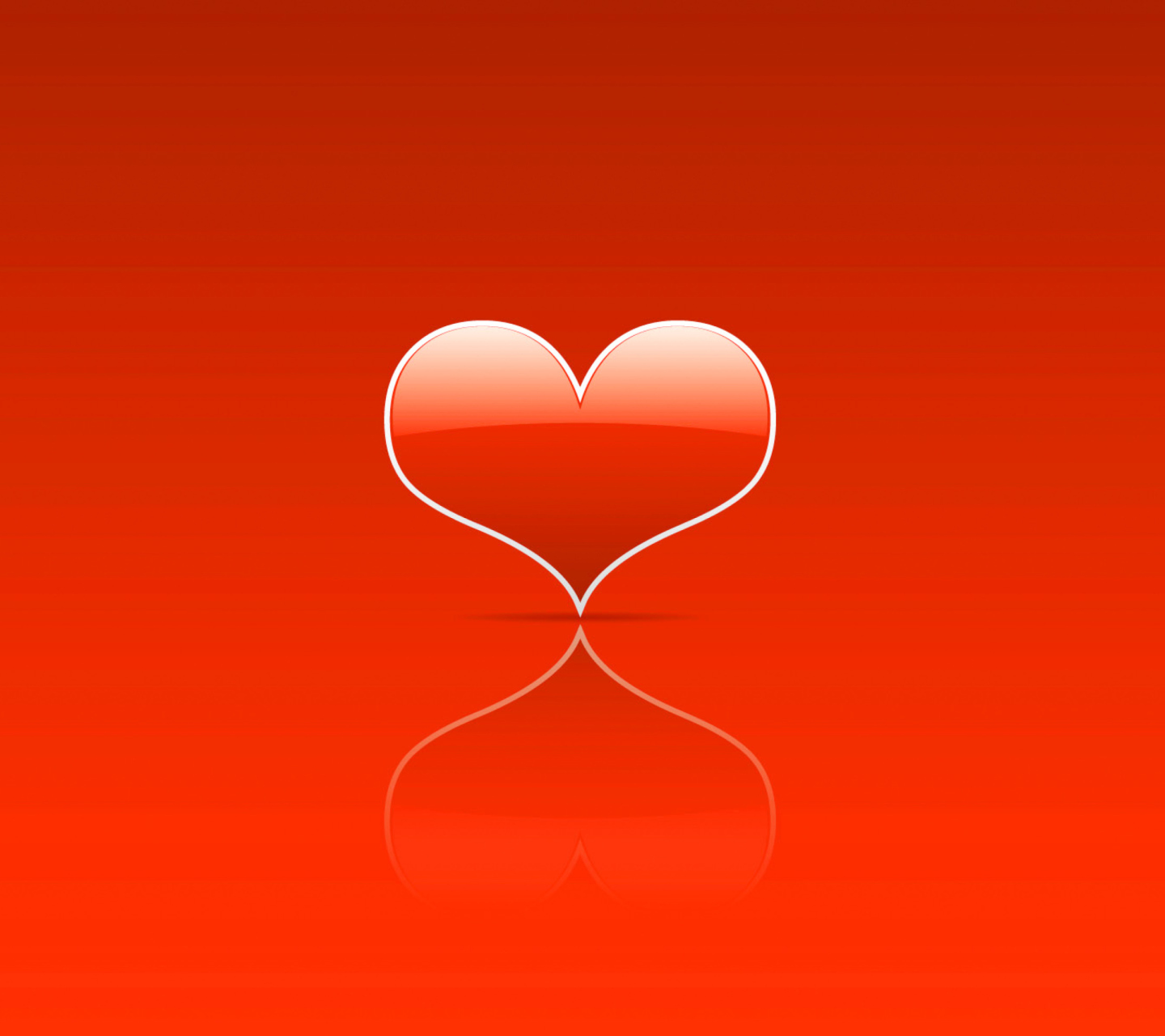 Das Red Heart Wallpaper 1440x1280