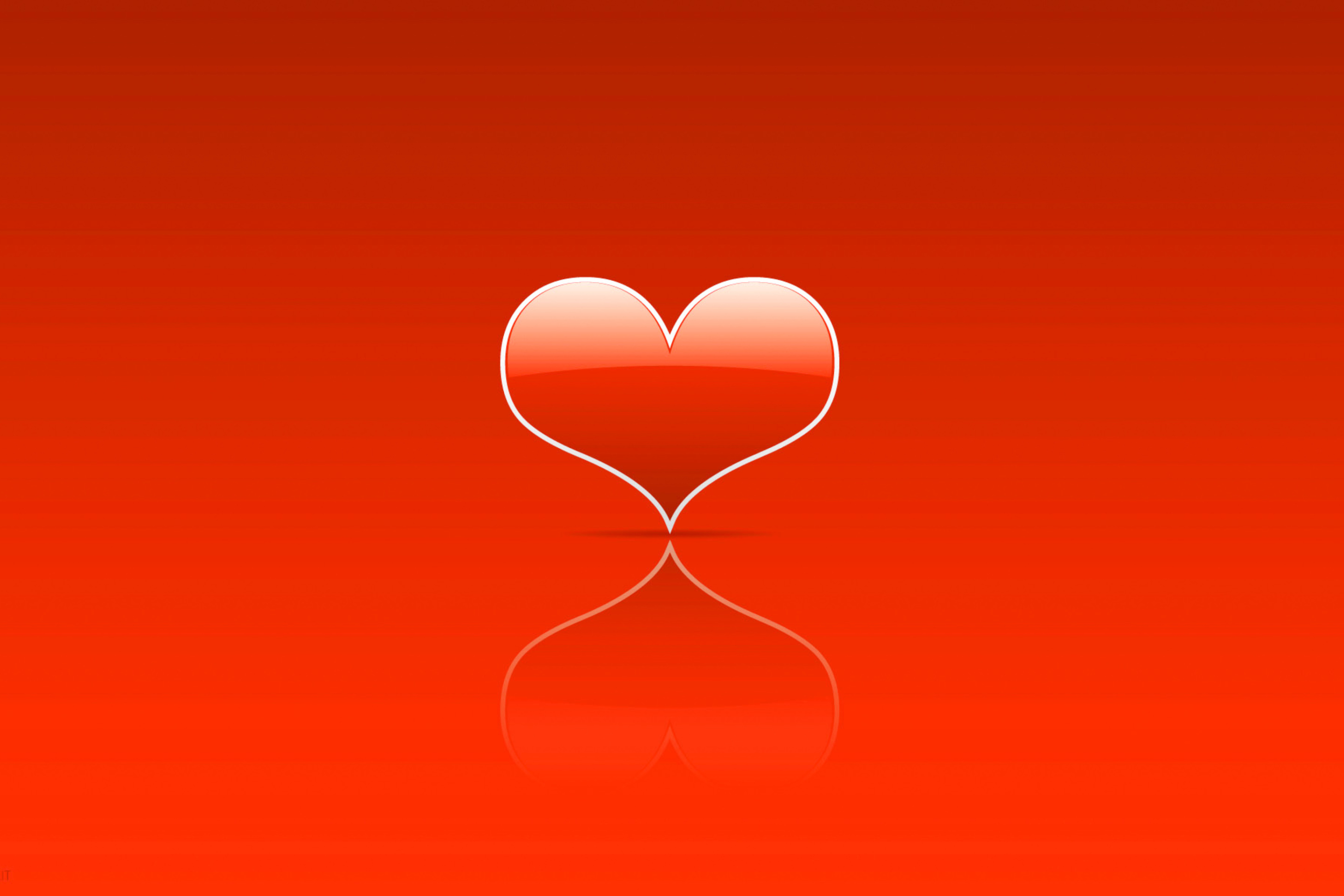 Das Red Heart Wallpaper 2880x1920