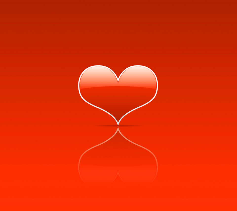 Das Red Heart Wallpaper 960x854