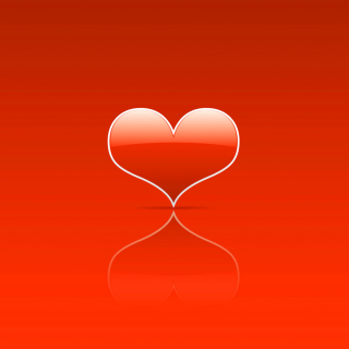 Kostenloses Red Heart Wallpaper für 1024x1024