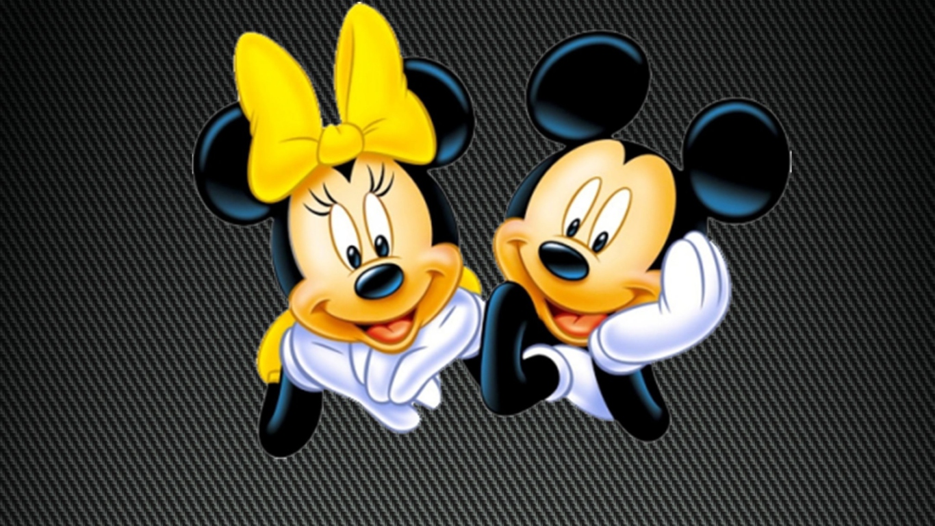 Screenshot №1 pro téma Mickey And Minnie 1366x768